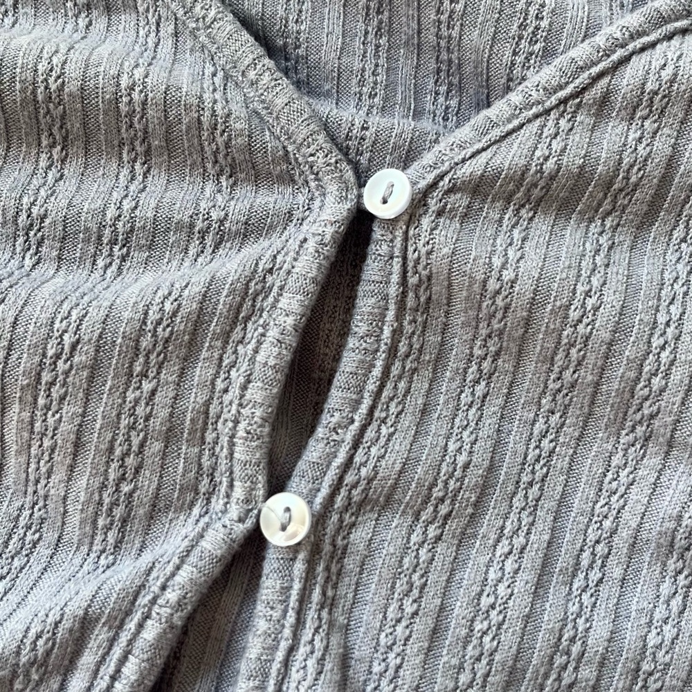 Garage Light Blue Ribbed Crop Top - Picture 3 of 5